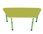Стол для детского сада "Трапеция" Салатовый-Зеленая вода