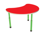 Стол  для детского сада "Цветок" Салатовый-Красный