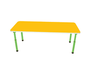 Стол для детского сада "Прямоугольник"  Салатовый-Жёлтый