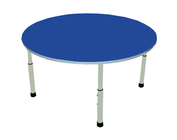 Стол для детского сада "Круг"  Серый-Синий