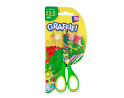 Ножницы детские 13,5 см, GRAFFITI зеленый