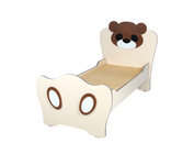 Кровать детская с МДФ накладками без матраса "Медвежонок"