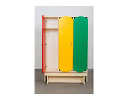 Шкаф для детской одежды (трехместный с лавкой) "81303"