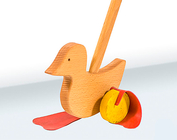 Деревянная игрушка "Каталка Уточка"