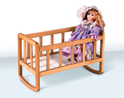 Деревянная игрушка "Кроватка для куклы"
