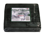 Пластилин скульптурный "Гамма "Лицей" 0,5 кг Твердый, оливковый