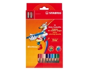 Олівці 12 кол. зі стругачкою STABILO Trio 203 / 2-12