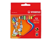 Олівці воскові 12 кол. STABILO YIPPY WAX 2812