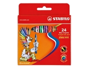 Олівці воскові 24 кол. STABILO YIPPY WAX 2824