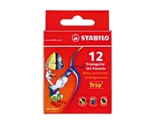 Пастель масляна 12кол. STABILO TRIO 2612