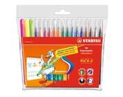 Фломастеры 18 цв. STABILO TRIO A-Z 378/1-18-03
