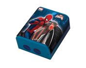 Точилка двойная цветная с контейнером "Человек-паук"