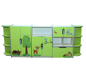 Стенка для детского сада "Лесные звери"