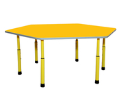 Стіл для дитячого садка "Шестикутник" Жовтий-Жовтий