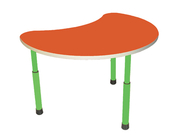 Стол  для детского сада "Цветок" Салатовый-Апельсин
