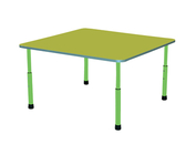 Стол для детского сада "Квадрат"  Салатовый-Зелёная вода
