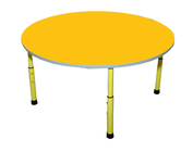 Стол для детского сада "Круг" Жёлтый-Жёлтый