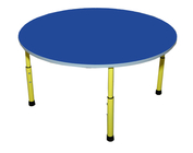 Стол для детского сада "Круг" Жёлтый-Синий