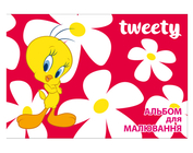 Альбом для малювання на скобі "Tweety", 12 аркушів