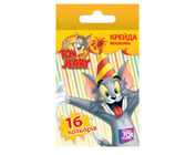 Крейда кольорова воскова Tom & Jerry, 16 шт.