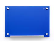 Стеклянная доска для маркера 900х900 голубая