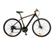 Велосипед Leon HD-80 DD 28" 19" 2017 черно-оранжевый