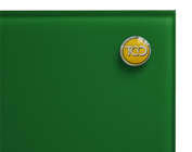 Стеклянная доска для маркера TCO 45х45 зеленая