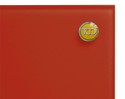 Стеклянная доска для маркера TCO 45х45 красная