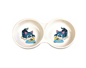Миска двойная керамическая для кота, Trixie 4014 2*0,15 л