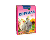 Корм для середніх папуг Природа Корелла + йод 500 гр  