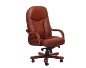 Офисное кресло "Буффало" НВ коньяк Кожа Люкс комбинированная Темно-коричневая