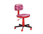Кресло детское Киндер "Пони - розовый (пластик красный)"