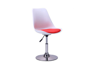 Барный стул "Aster chrome белый+красный"