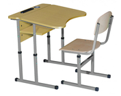 Комплект стол ученический 1-местный №4-6 с полкой и стул Т-образный №4-6
