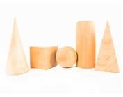 Набор моделей геометрических тел (деревянные) 