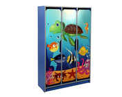 Шкаф детский 3-местный с фигурной дверью с фотопечатью "Подводный мир" (30323_ПС) Шкаф детский 3-местный с фигурной дверью с фотопечатью "Подводный мир" (30323_ПС)