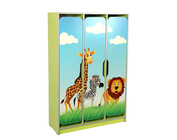 Шкаф детский 3-местный с фигурной дверью с фотопечатью "Савана" Шкаф детский 3-местный с фигурной дверью с фотопечатью "Савана"